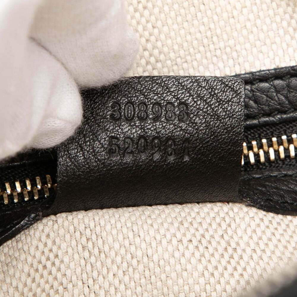 GUCCI Black Leather Shoulder Bag - Picture 7 of 7